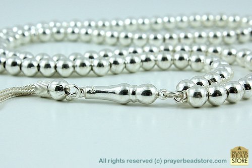 Silver Prayer Beads (99)