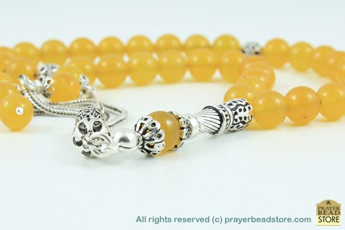 Honey Agate Prayer Beads
