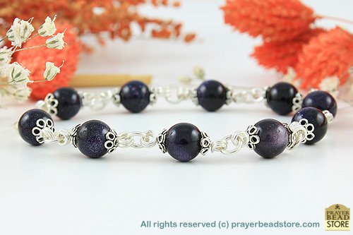 Blue Goldstone Bracelet
