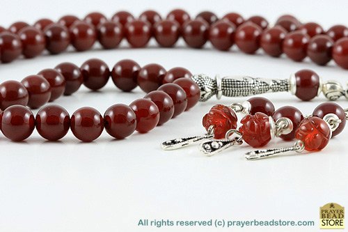 Agate (Carnelian) Prayer Beads (99)