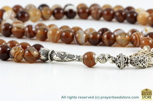 Yemen Agate Prayer Beads (99)