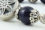 Blue Goldstone Worry Beads