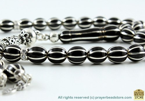 Jet Stone (Black Amber) Prayer Beads