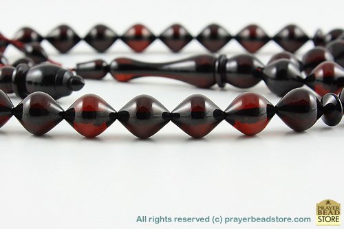 Dominican Fire Amber Prayer Beads