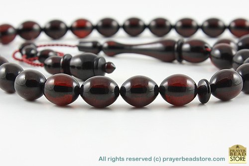 Dominican Fire Amber Prayer Beads
