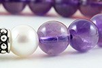 Amethyst & Pearl Bracelet