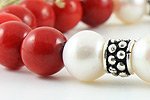Coral & Pearl Bracelet