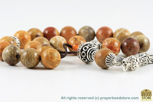 Yellow Coral Worry Beads