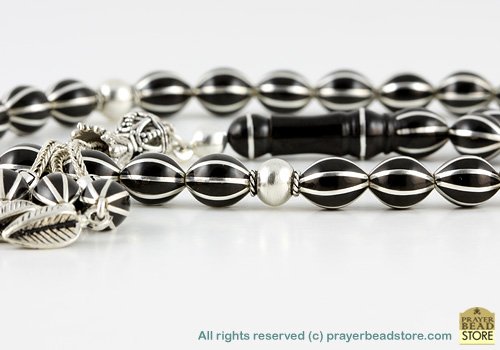 Jet Stone (Black Amber) Prayer Beads